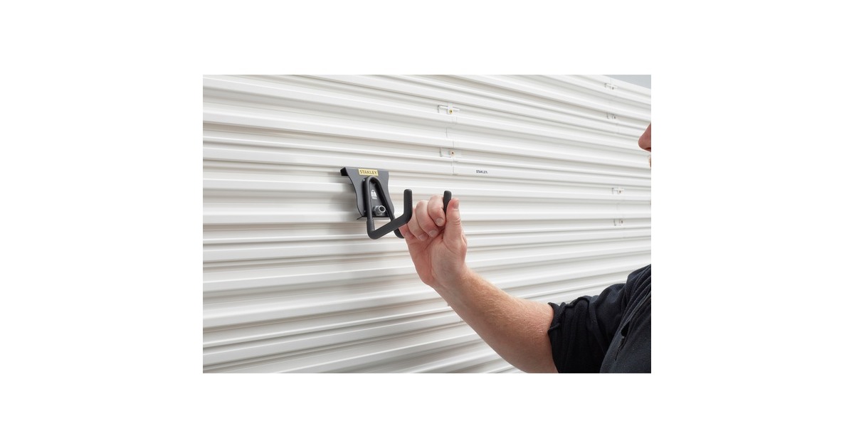 StanleyTrack Wall - Universele haak medium houder  (Zwart)