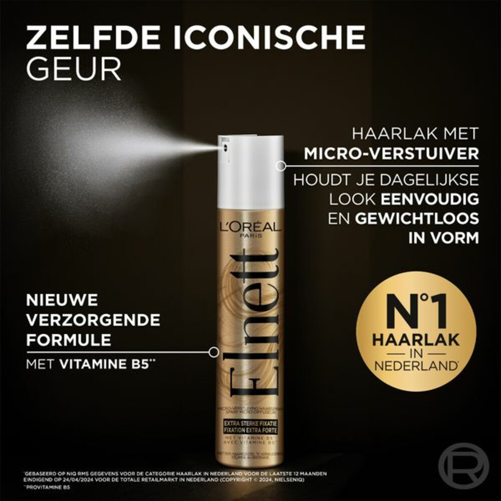 L'Oréal Elnett Satin Haarspray Extra Sterke Fixatie400 ml