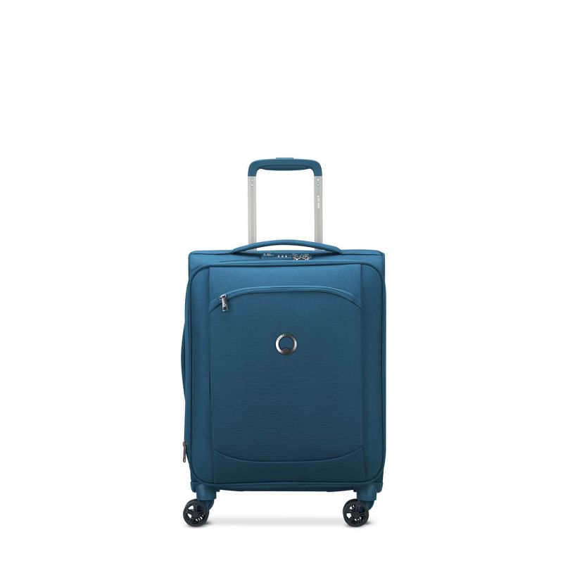 Valise cabine souple Montmartre Air 2.0 Extensible et slim en rPET 55 cm Bleu