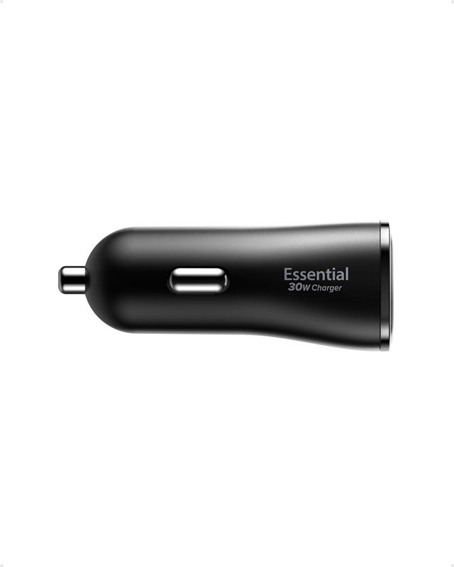 (30W) Dual USB A Essential Auto KFZ Ladegerät Schnellladegerät für Zigarettenanzünder Power Delivery (ACP08700) - Schwarz