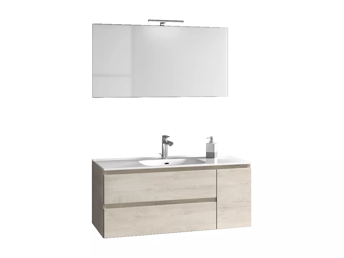 Ensemble salle de bain 4 pièces NETTUNO chêne alaska