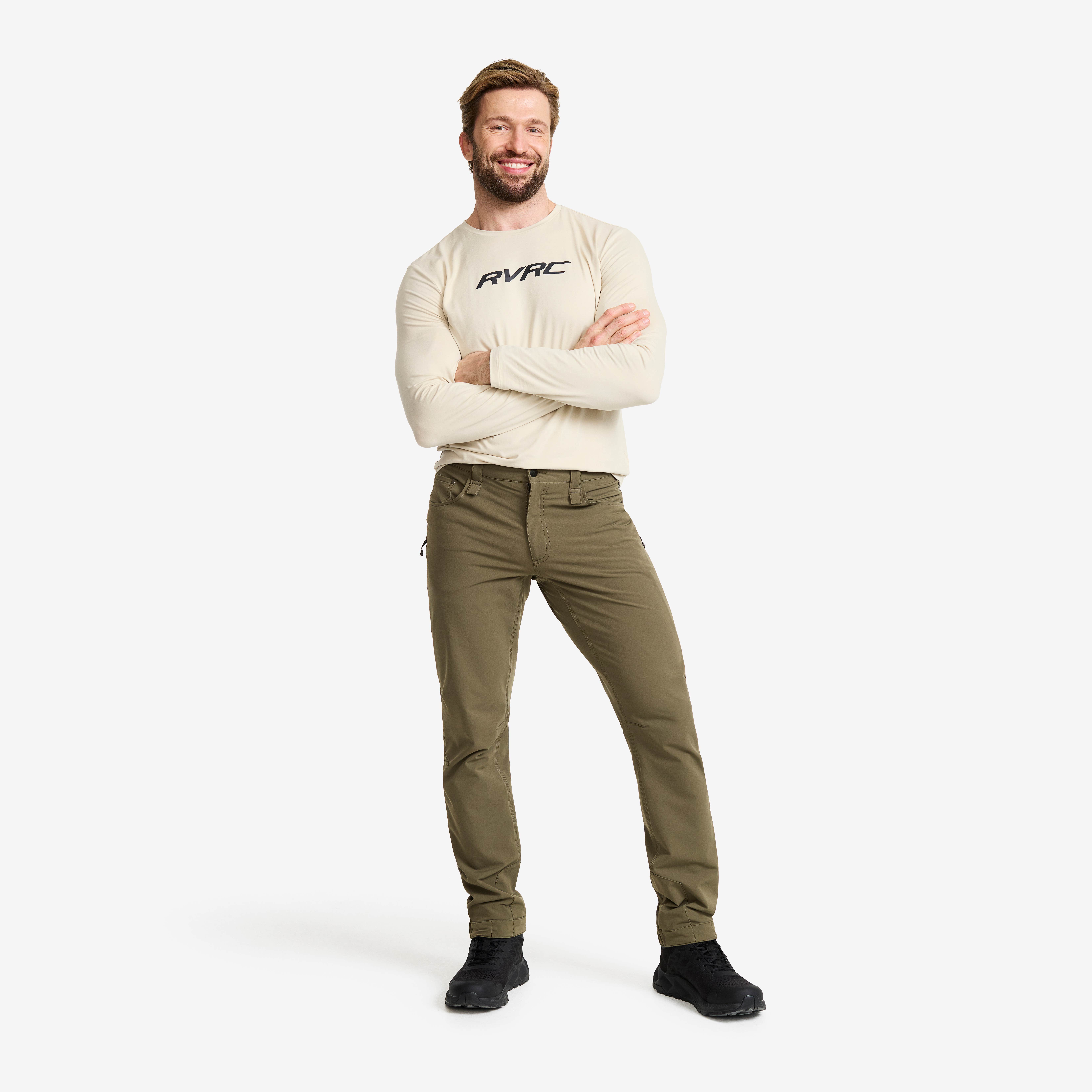 Explorer Outdoor Jeans Herre Light Moss Gray