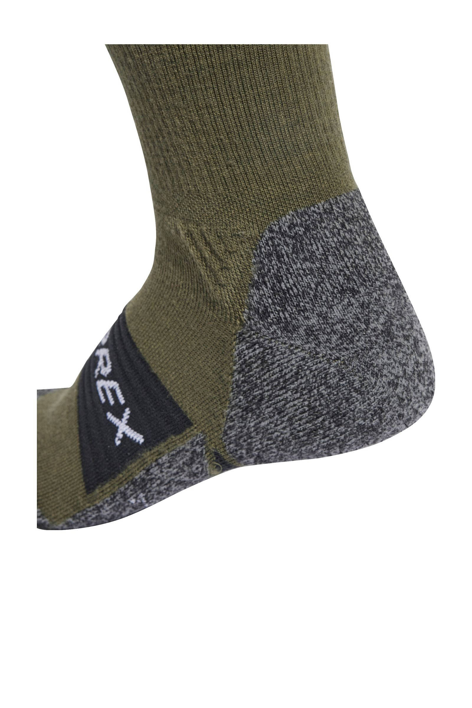 adidas wandelsokken Crew olijfgroen/zwart/wit