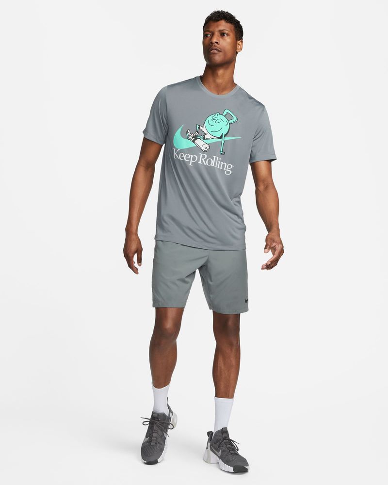 T-shirt de training Nike Dri-FIT Gris pour homme