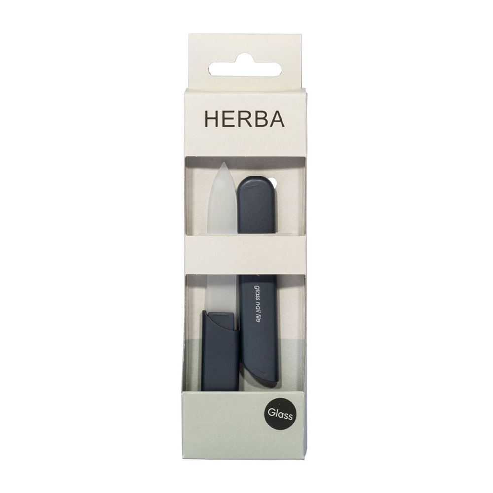 HERBA Glasnagelfeile mit Schutzkappe 13cm grafit 1 Stk