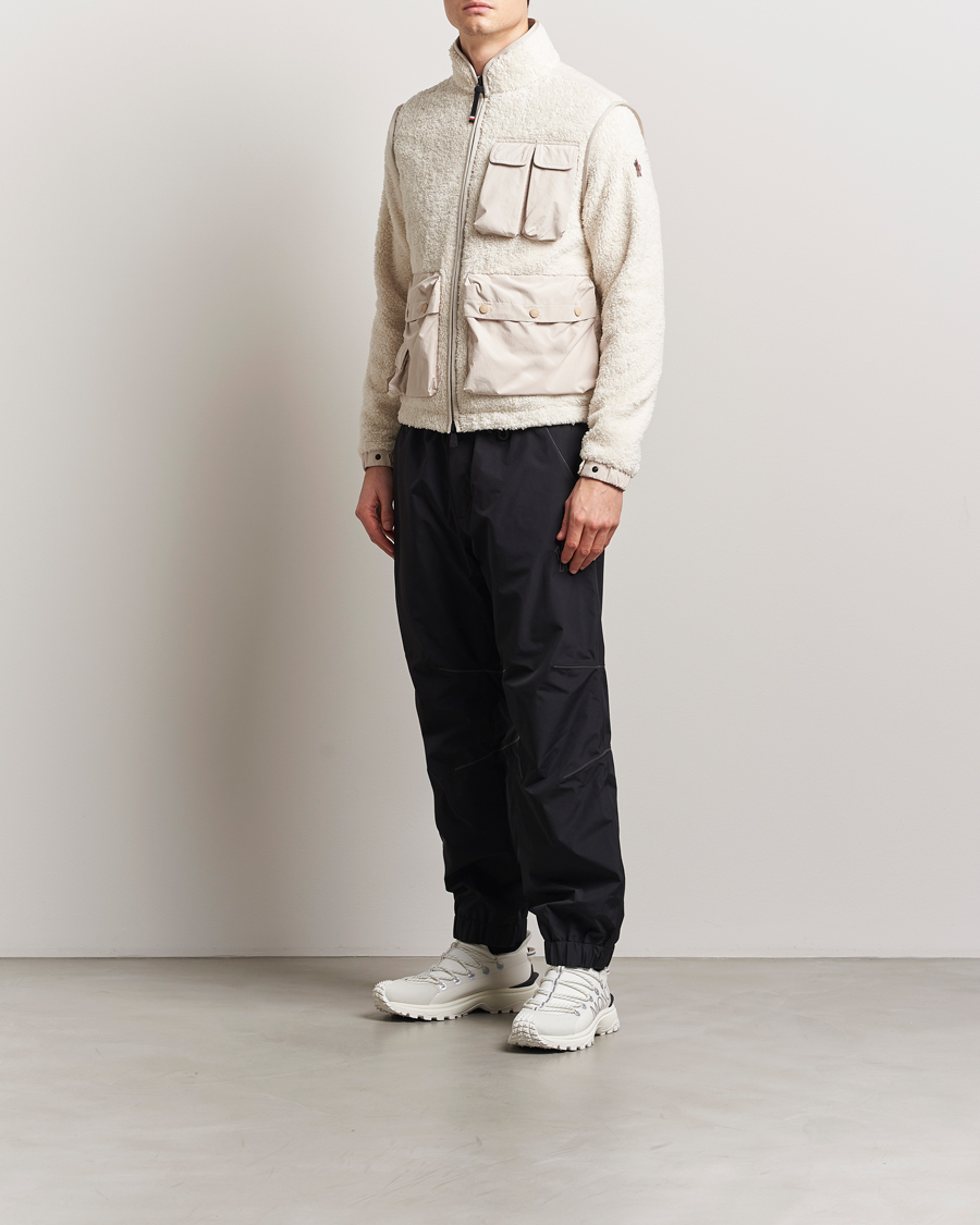 Moncler Grenoble Zip Up Cardigan Off White