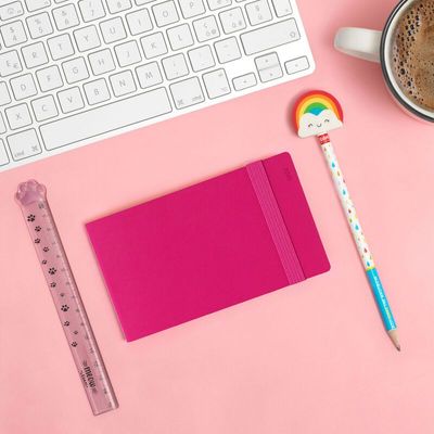 Agenda semainier - 1 semaine sur 2 pages - 14 x 8 cm - abricot - Legami Colours Collection