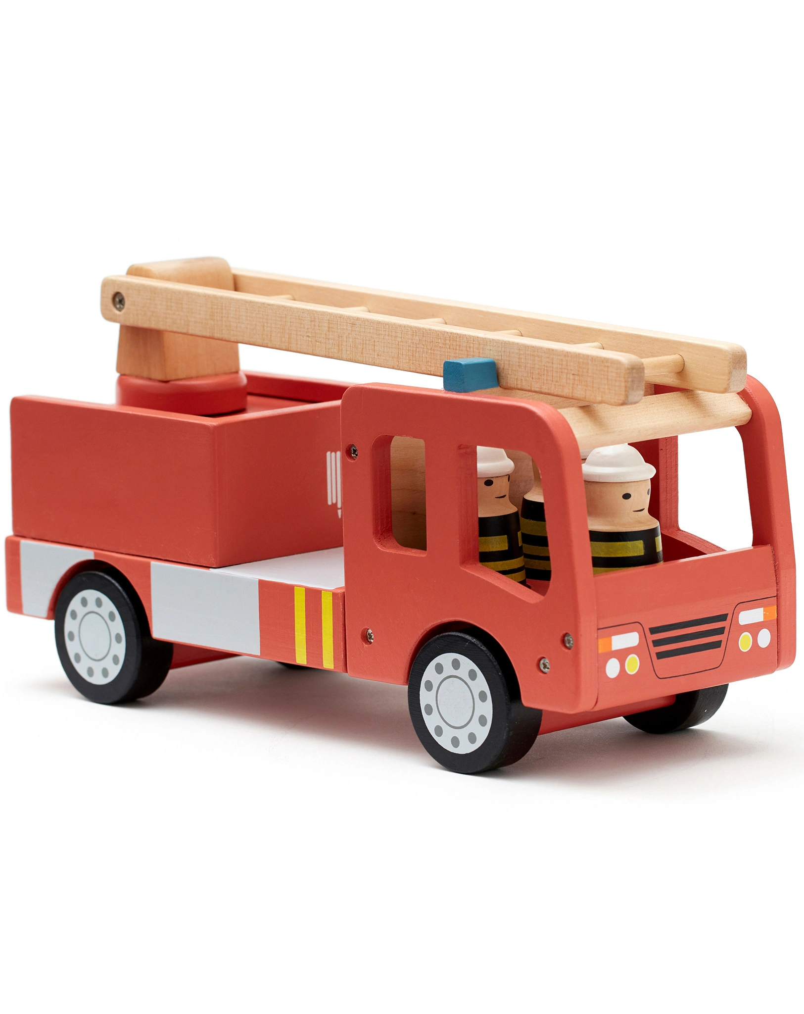 Holz-Feuerwehrauto AIDEN in rot