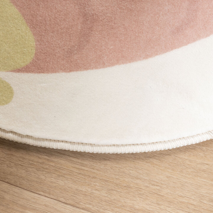 Wasbaar kindervloerkleed - Berry Aardbei Roze