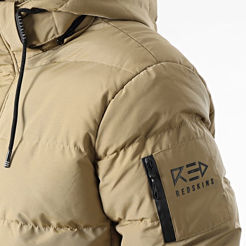 Doudoune Capuche Layer Cake Beige Foncé