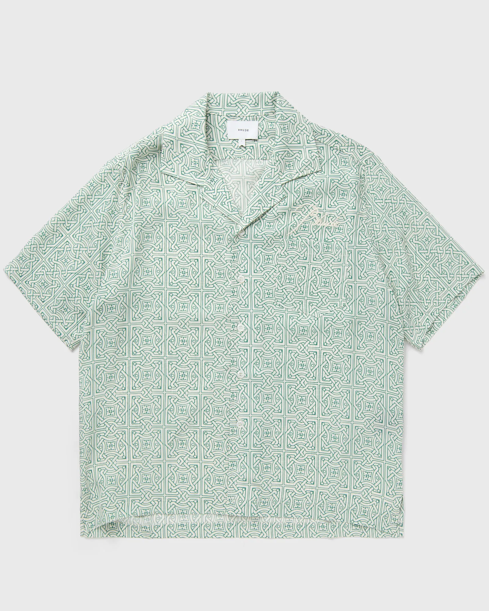 Rhude CRAVAT SILK SHIRT