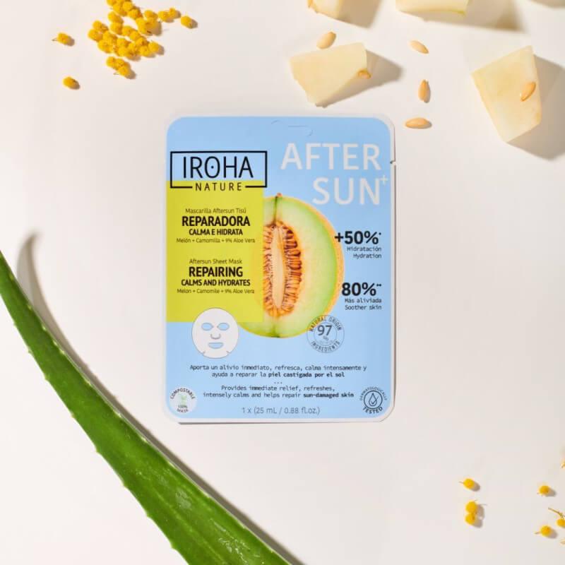 Masque visage Après-Soleil réparateur Iroha Nature
