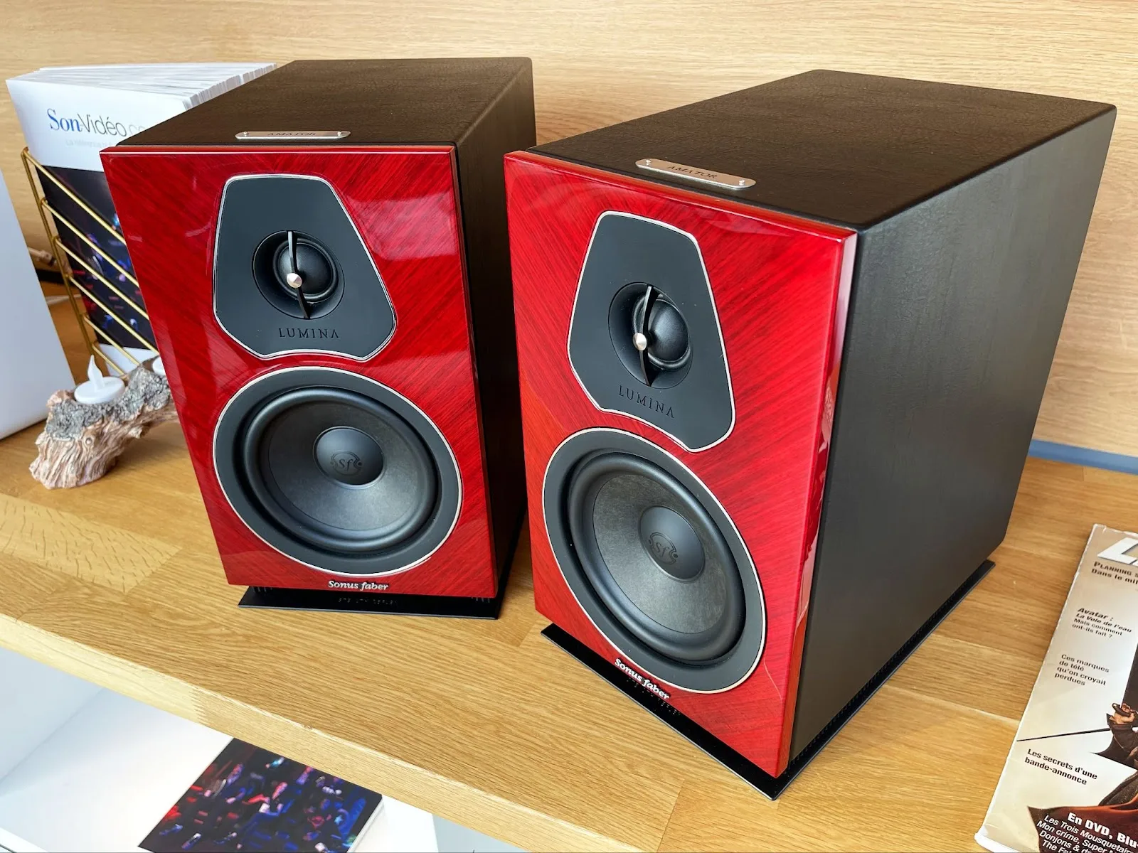 Sonus Faber Lumina II Amator Rouge brillant (la paire) Enceintes bibliothèque