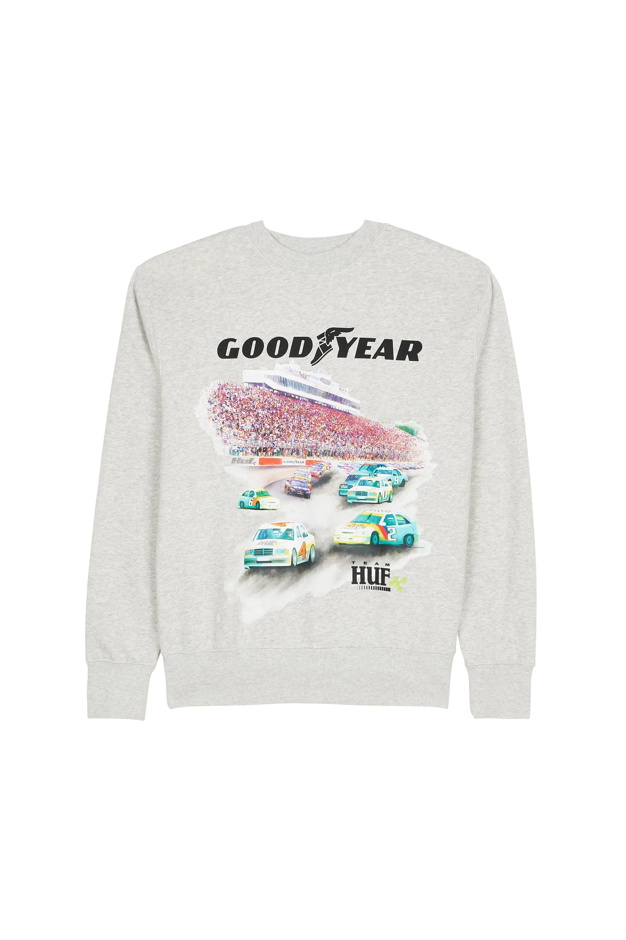 HUF sweat TEAM Gris