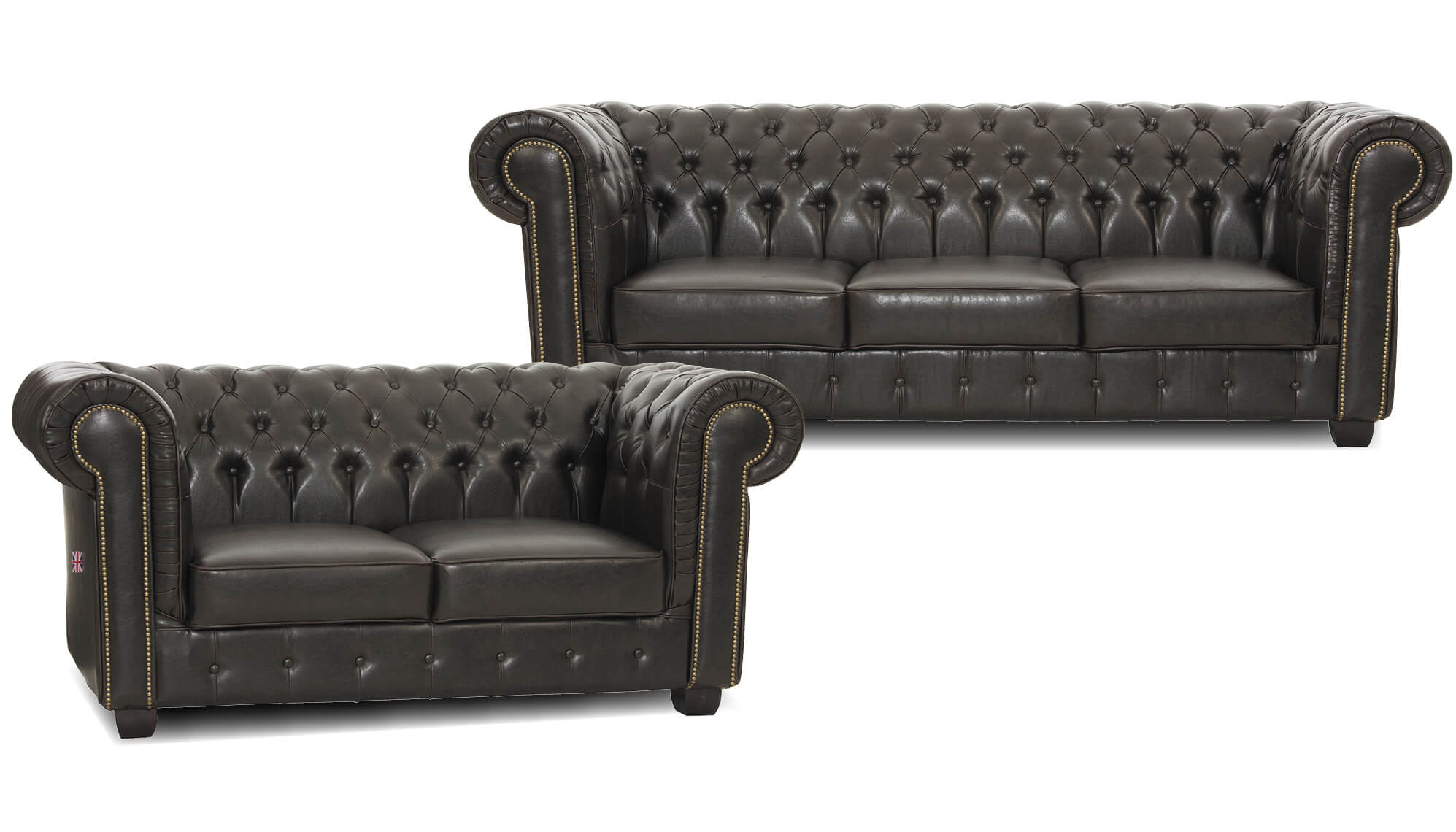 Edinburgh Chesterfield 2-Zits Bank