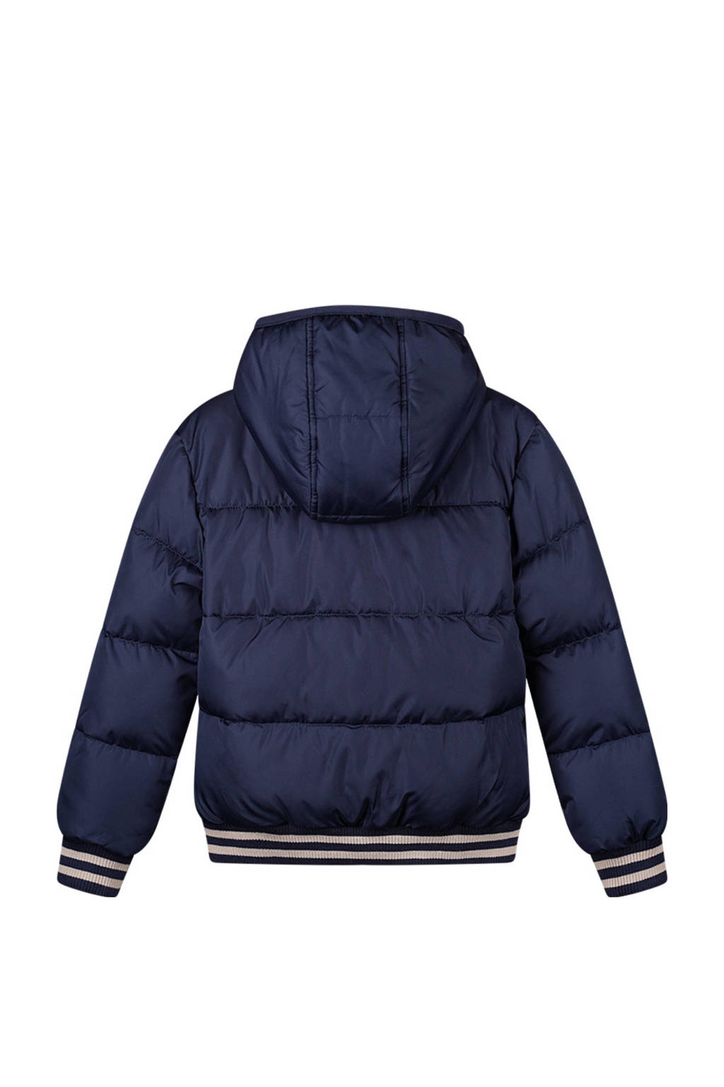 Moodstreet gewatteerde winterjas Justin donkerblauw