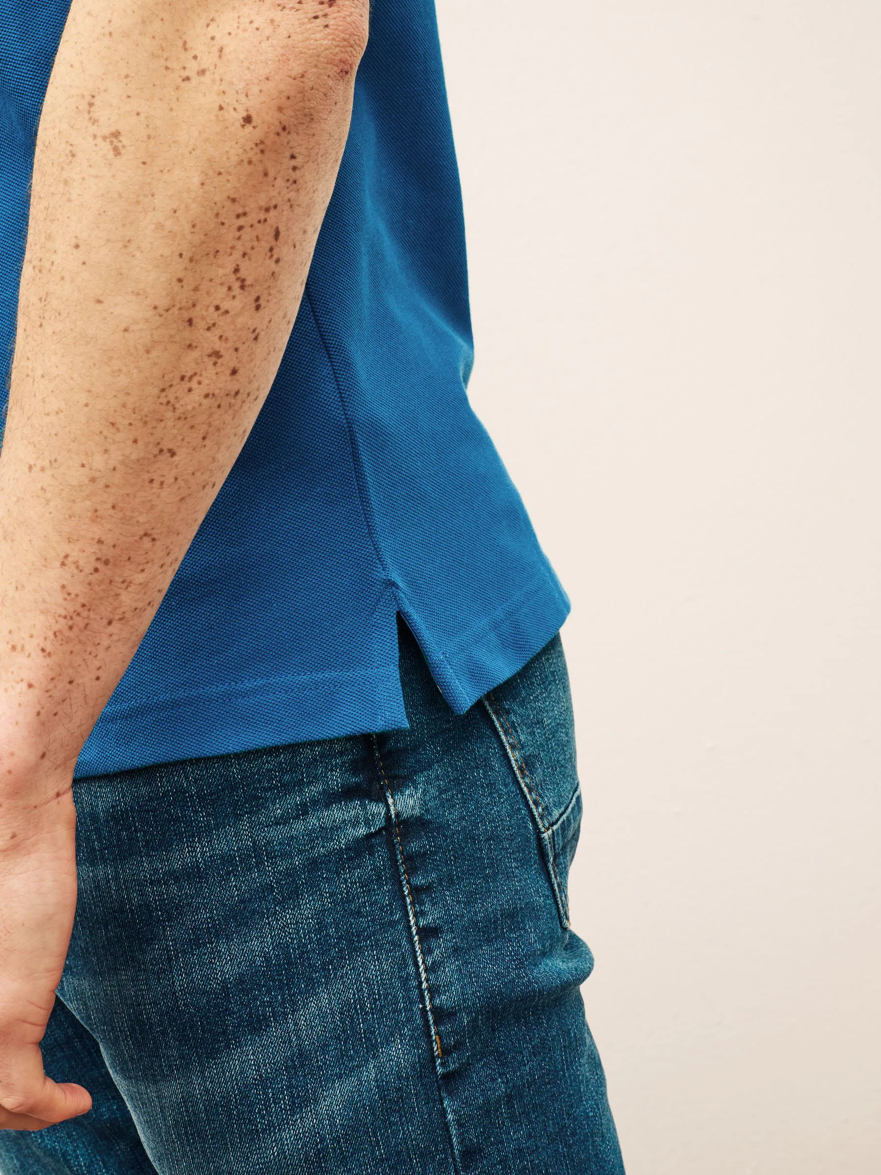 Lyons blauw - Barbour® Classic poloshirt