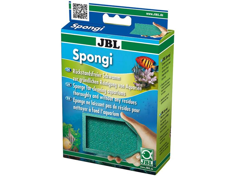 JBL Scheibenreiniger Spongi Reinigungsschwamm, 11.5 x 9 cm, Reinigungsschwamm für Aquarien und Terrarien