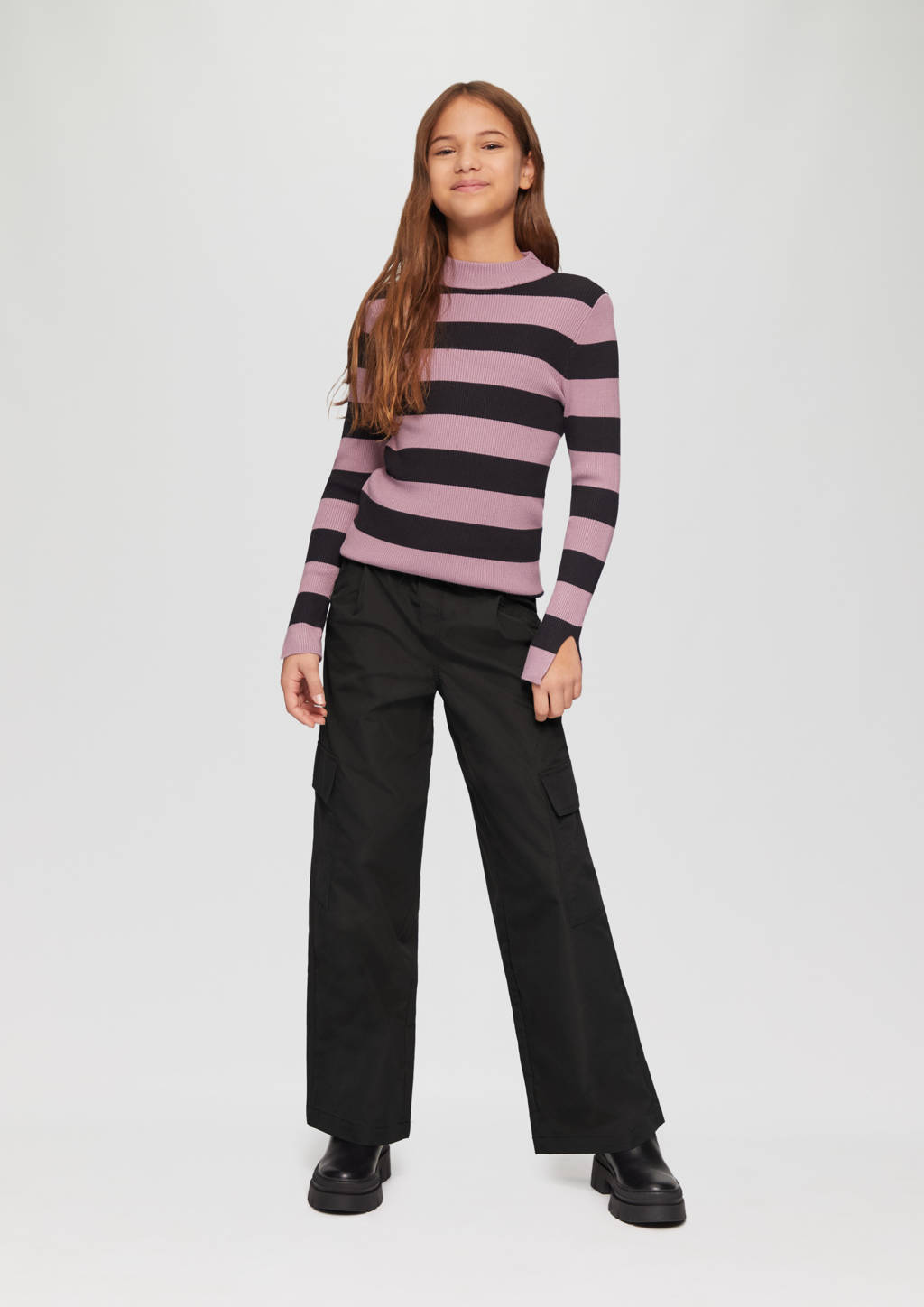 s.Oliver wide leg jeans zwart