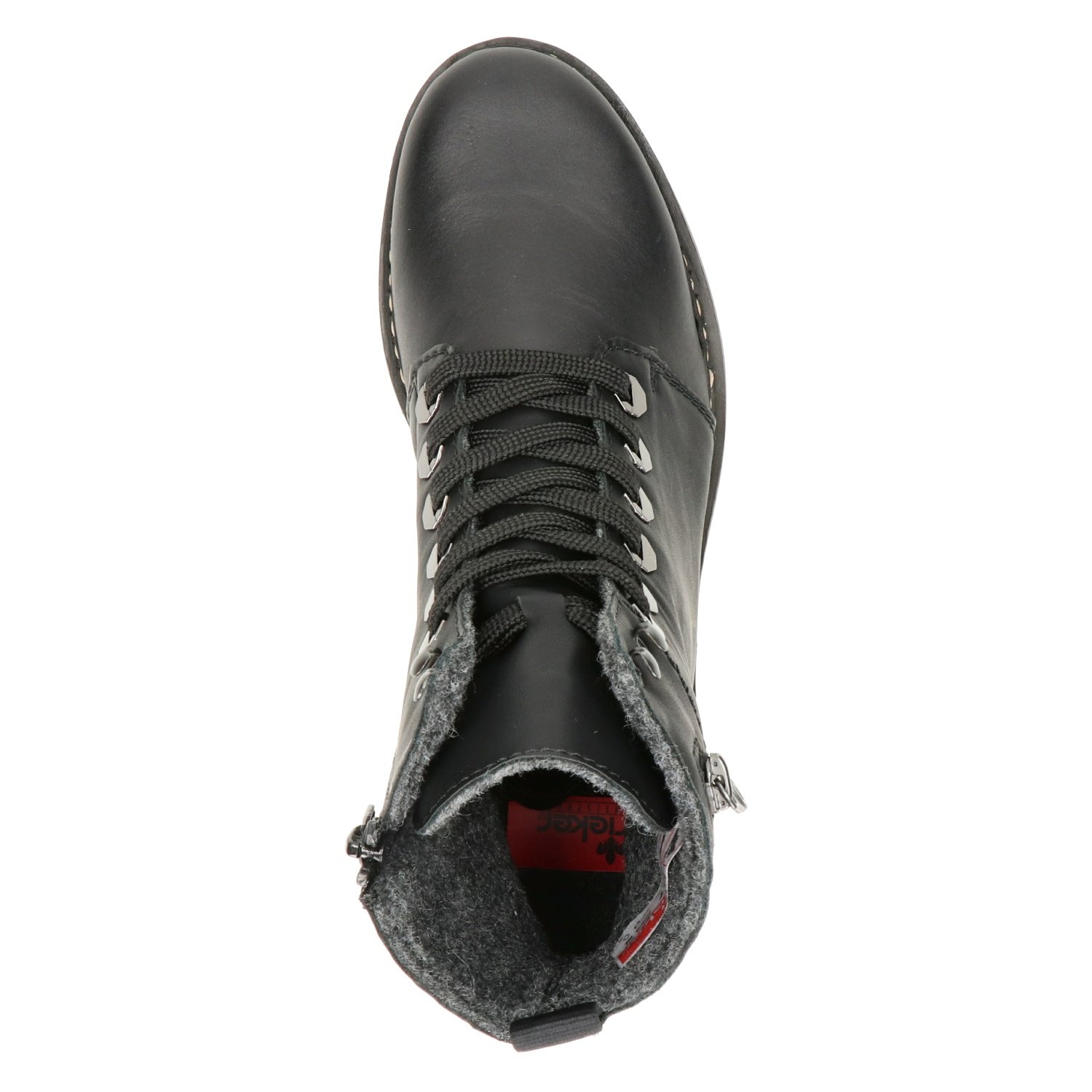 dames veterboot Rieker Zwart