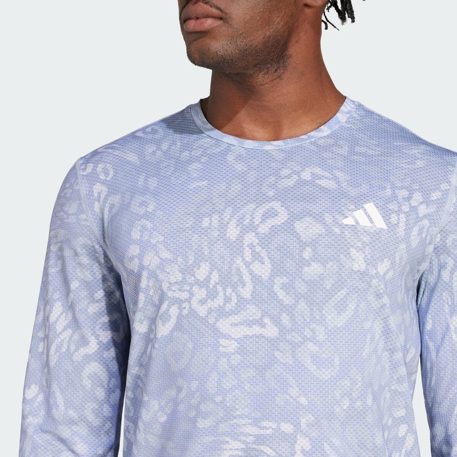 Adidas T-shirt à manches longues Own the Run CLIMACOOL 3 bandes