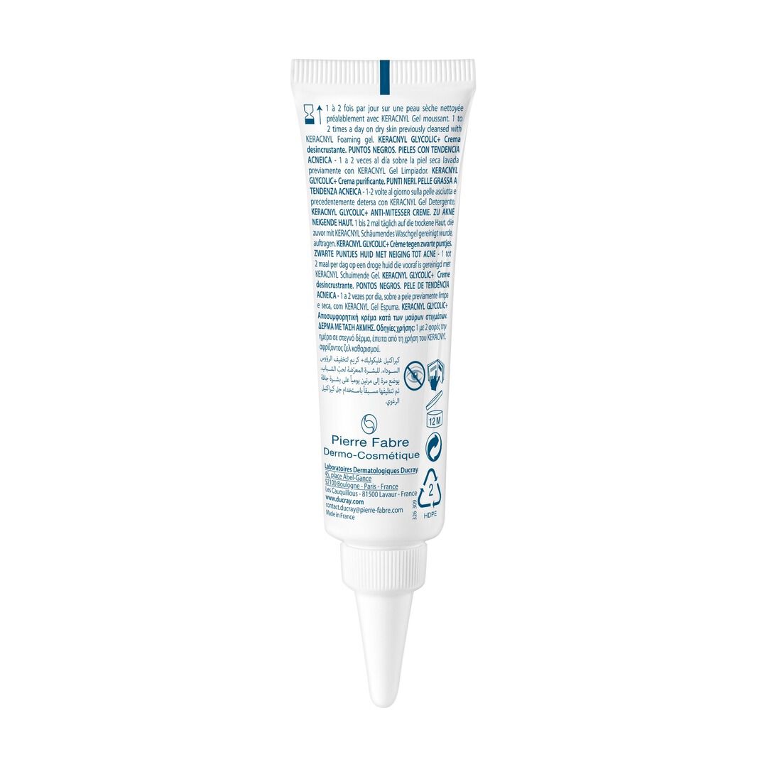 Ducray Keracnyl Glycolic+ Creme Desincrustante 30ml - 30ml