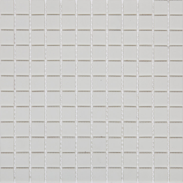 Mosaïque blanc 30x30cm Plain carré GoodHome
