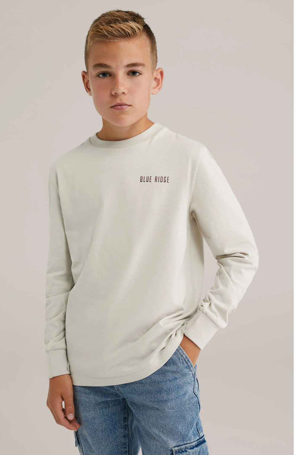 WE Fashion Blue Ridge longsleeve ecru