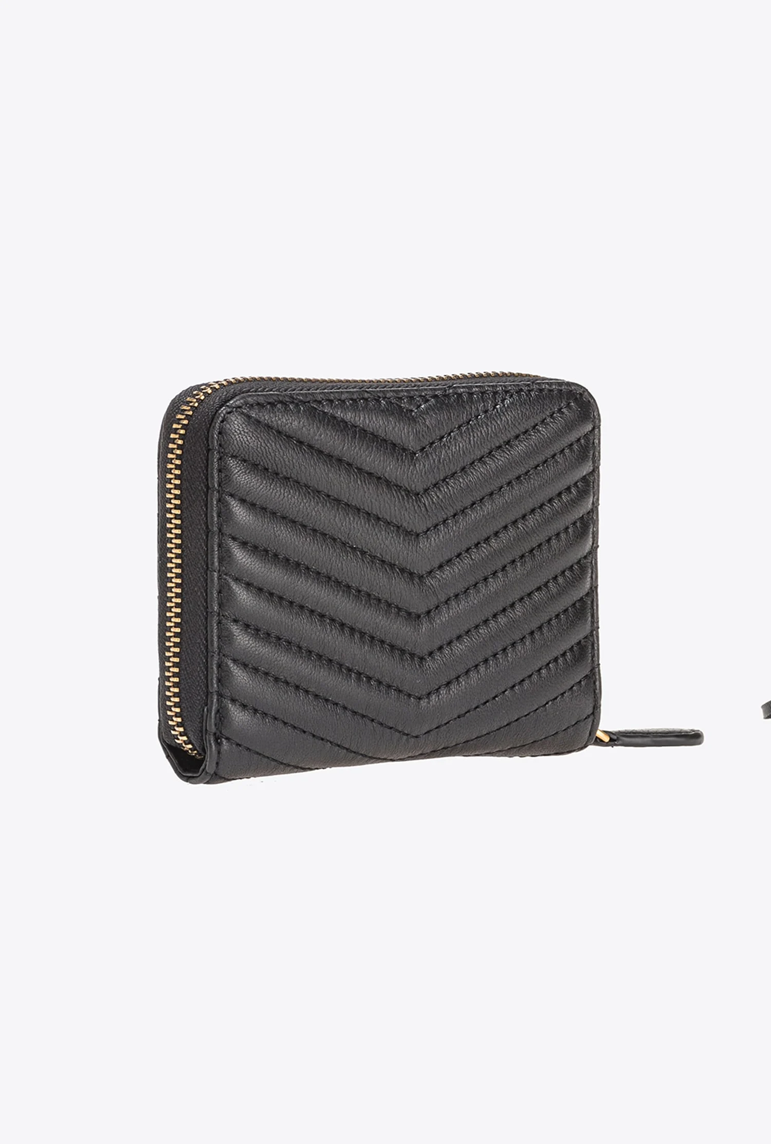 CARRÉ - Portefeuille carré à contour zippé | Noir