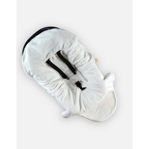 Couverture de promenade Ivoire longs poils Mix & Match - NOUKIE 'S