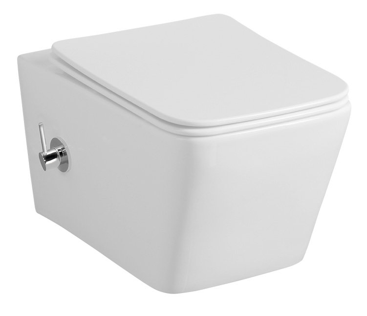 Sapho Porto randloos toilet met bidetsproeier wit
