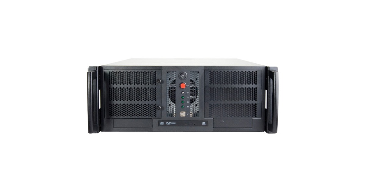 ChenbroRM42300 rack behuizing  (Zwart/zilver | 2x USB-A 3.2 (5 Gbit/s))