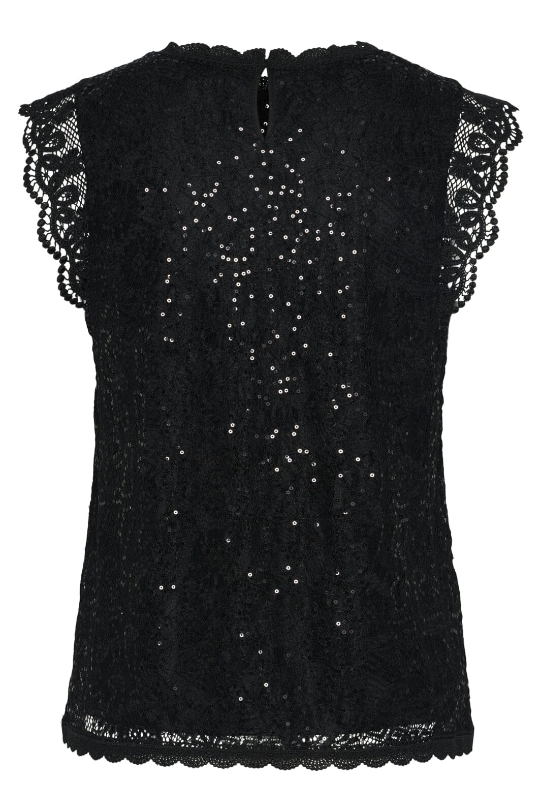 Pieces Pcolline Sl Lace Sequins Top
