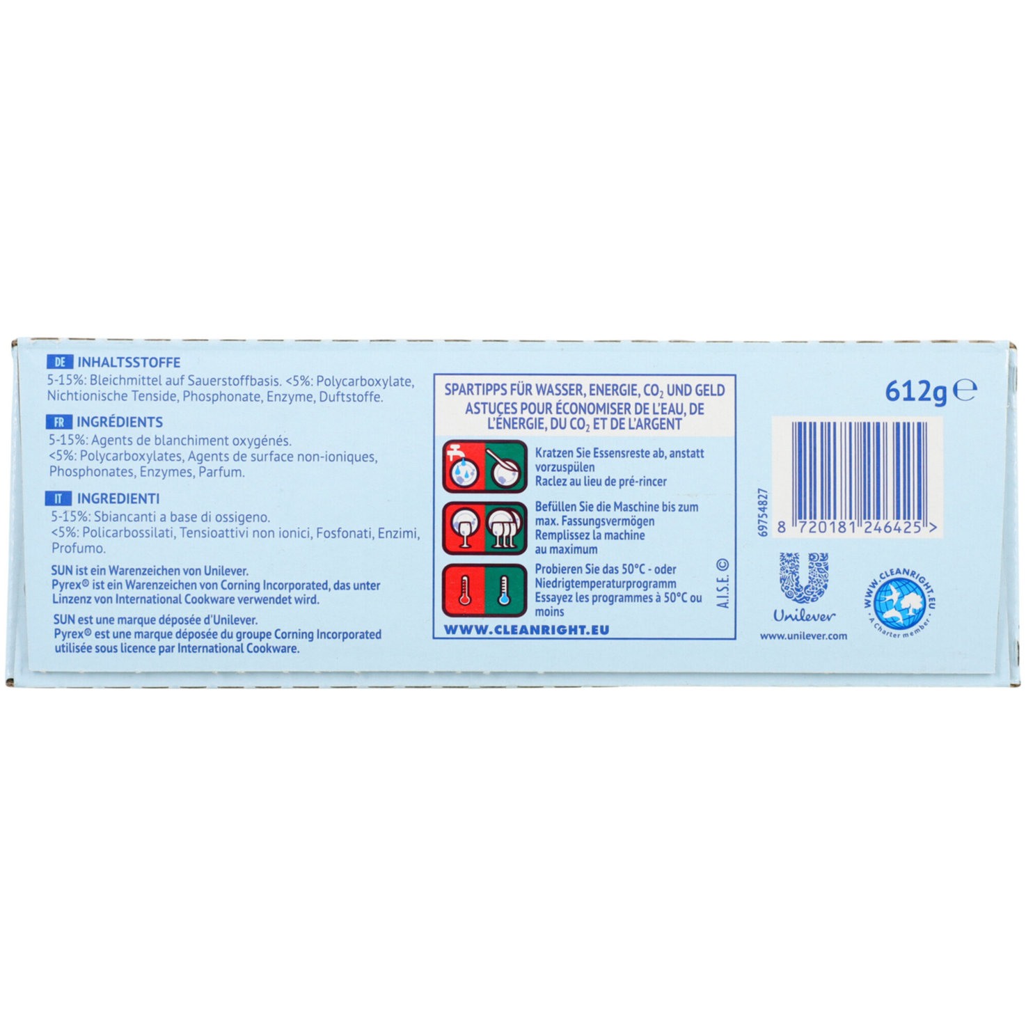 Sun All-in-1 Active Clean Geschirrspül-Tabs Lemon