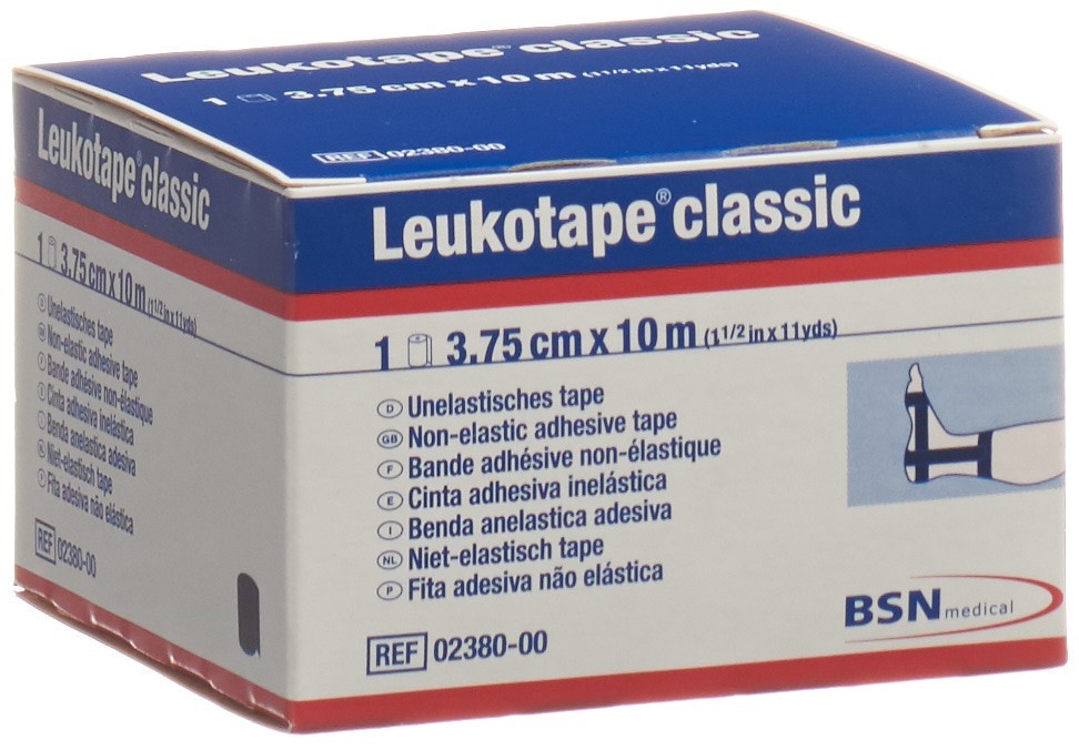 LEUKOTAPE classic Pflasterband<br>1 Stück, 10mx3.75cm, schwarz