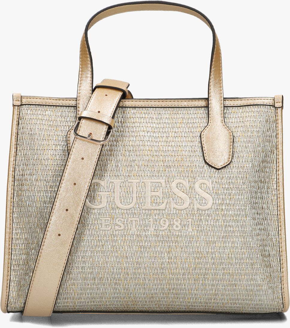 GUESS gouden guess handtas silvana 2 compartment tote