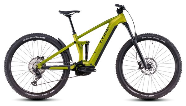 VTT Électrique Tout-Suspendu Cube Stereo Hybrid One44 EX 800 Shimano Deore/Deore XT 12V 800 Wh 27.5'' Vert Lizard 2025