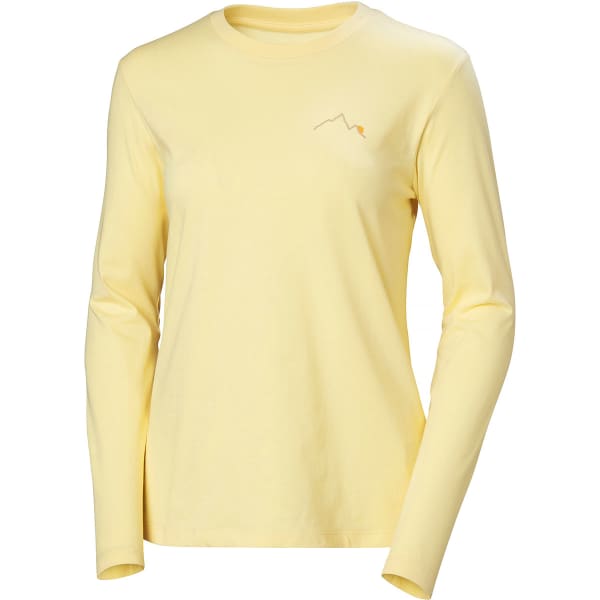 T-shirt HELLY HANSEN W F2F ORGANIC COTTON LS TEE YELLOW CREAM