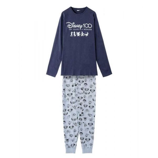 Cerda Group Disney 100 Long Sleeve Pyjama Azul M Mulher