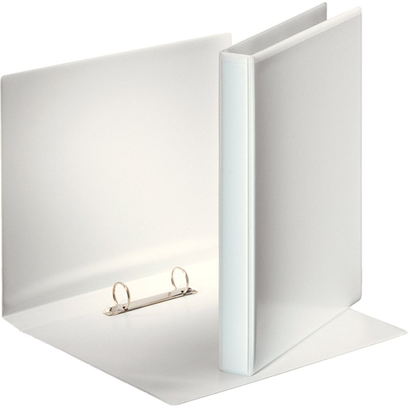 Classeur 2 anneaux cartonné Esselte personnalisable A4 - Dos 3,8 cm blanc