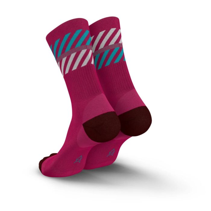 Incylence Unisex Strømper Merino Light Lanes Socks Rød