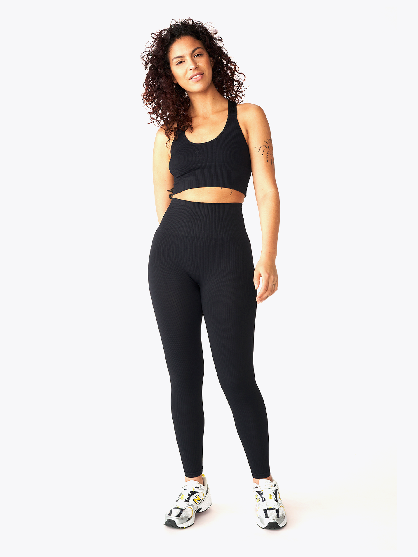 Seamless Rib High Waist Tights