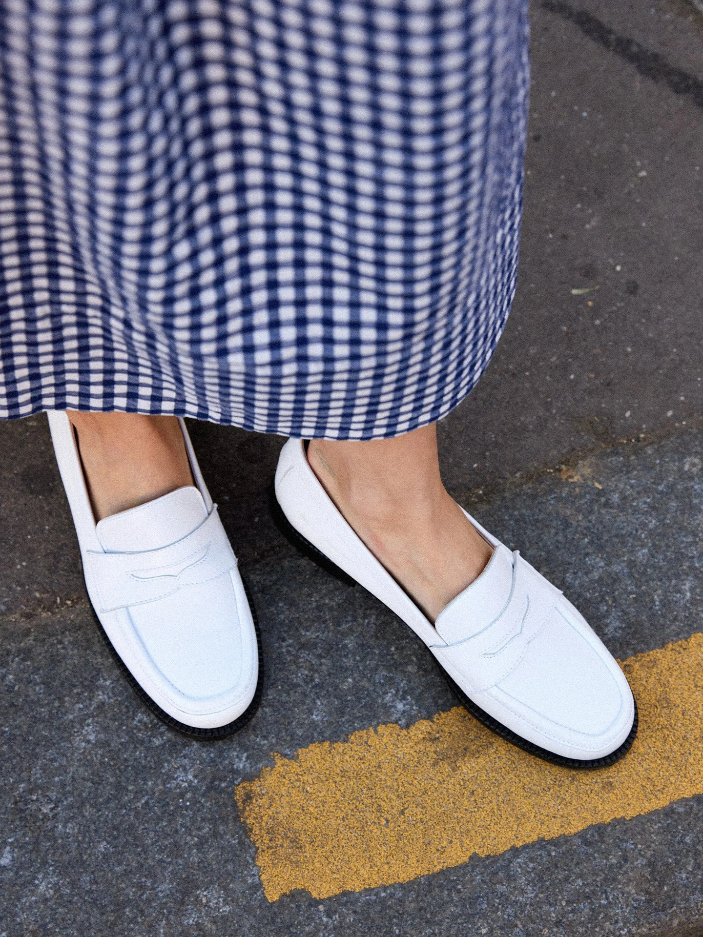 LISSA WHITE - Mocassins en cuir nappa | Blanc