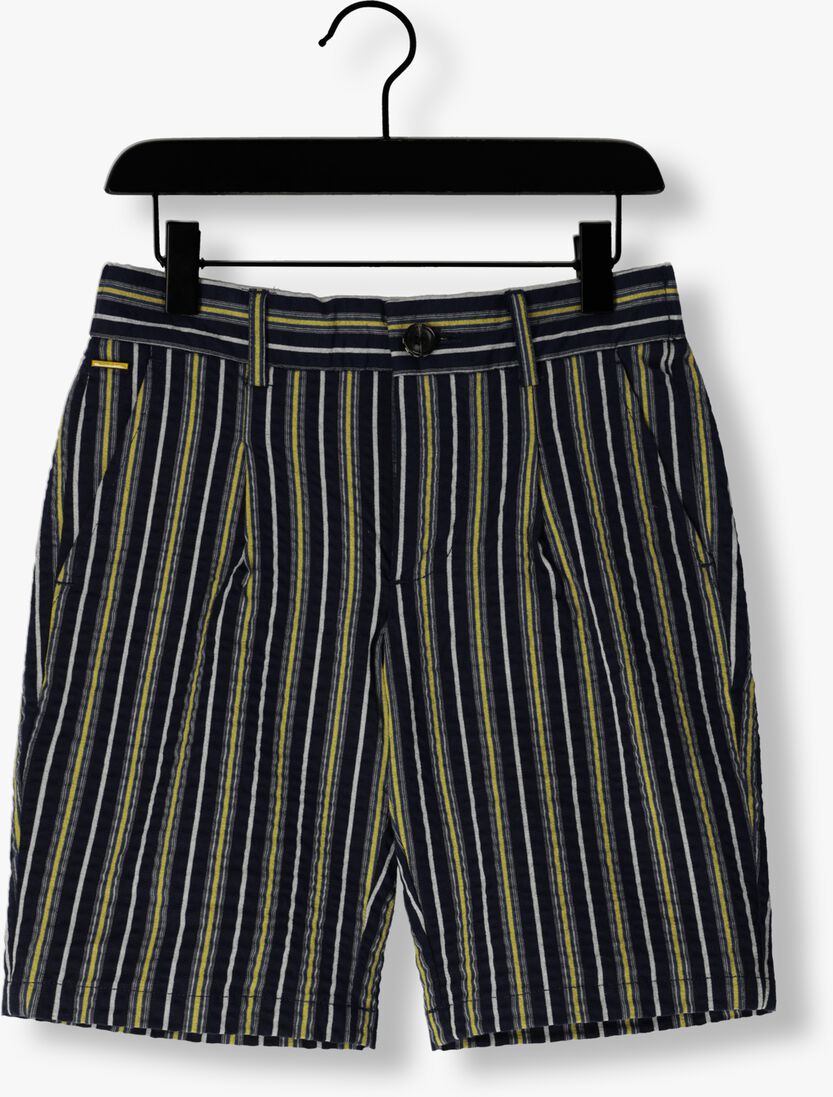 SCOTCH & SODA donkerblauwe scotch & soda korte broek yarn-dyed stripe seersucker shorts