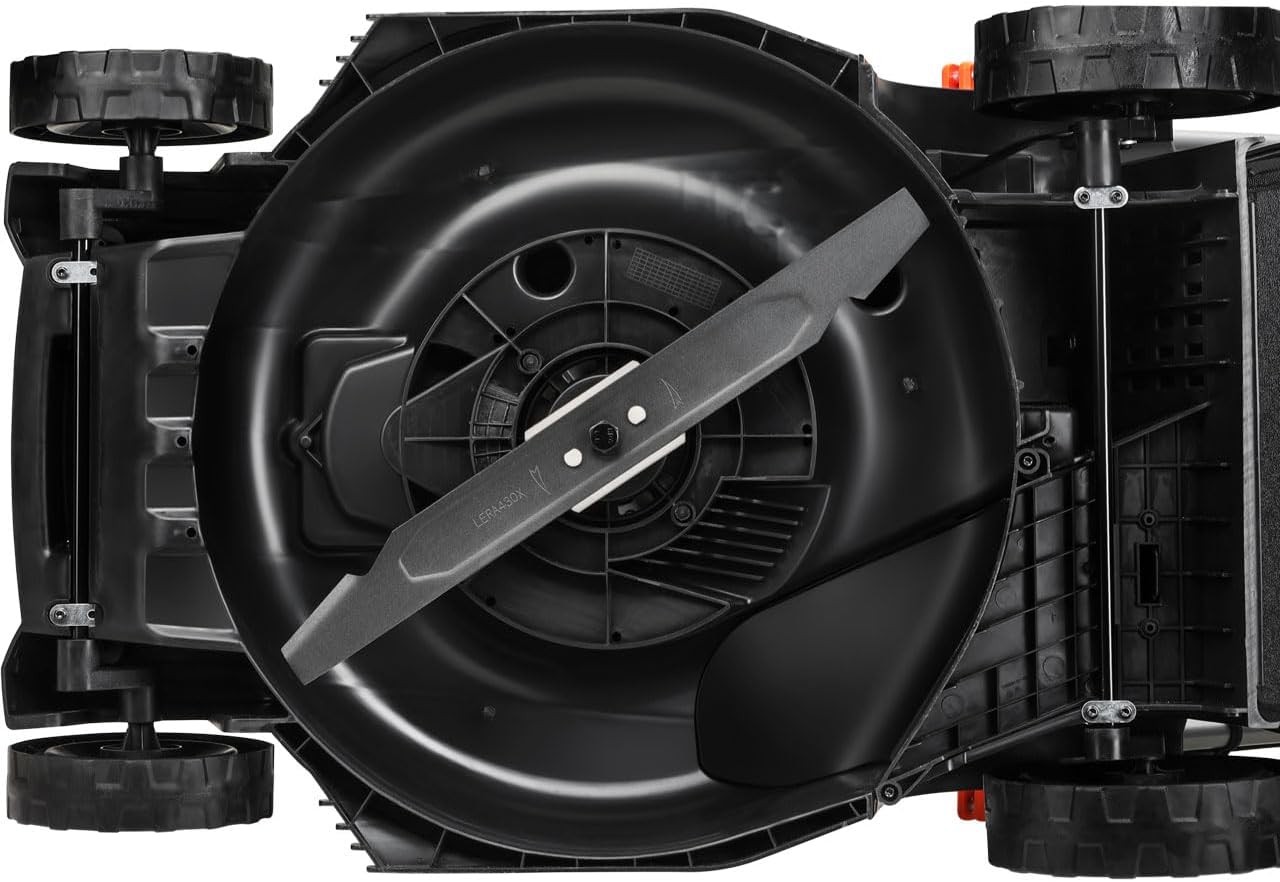 FUXTEC Akku Rasenmäher 40V (2x20V) E2RM37- Schnittbreite 37cm, Variable Schnitthöhe, Elektrorasenmäher, Kabellos (Li-Ion Akku & Ladegerät inklusive)