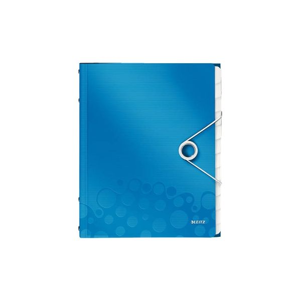 Leitz Pasta Organizadora Wow 12 Separadores Azul (A4 Capacidade: 200 Folhas)