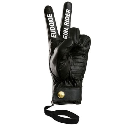 Gants Eudoxie FLOWER - Noir