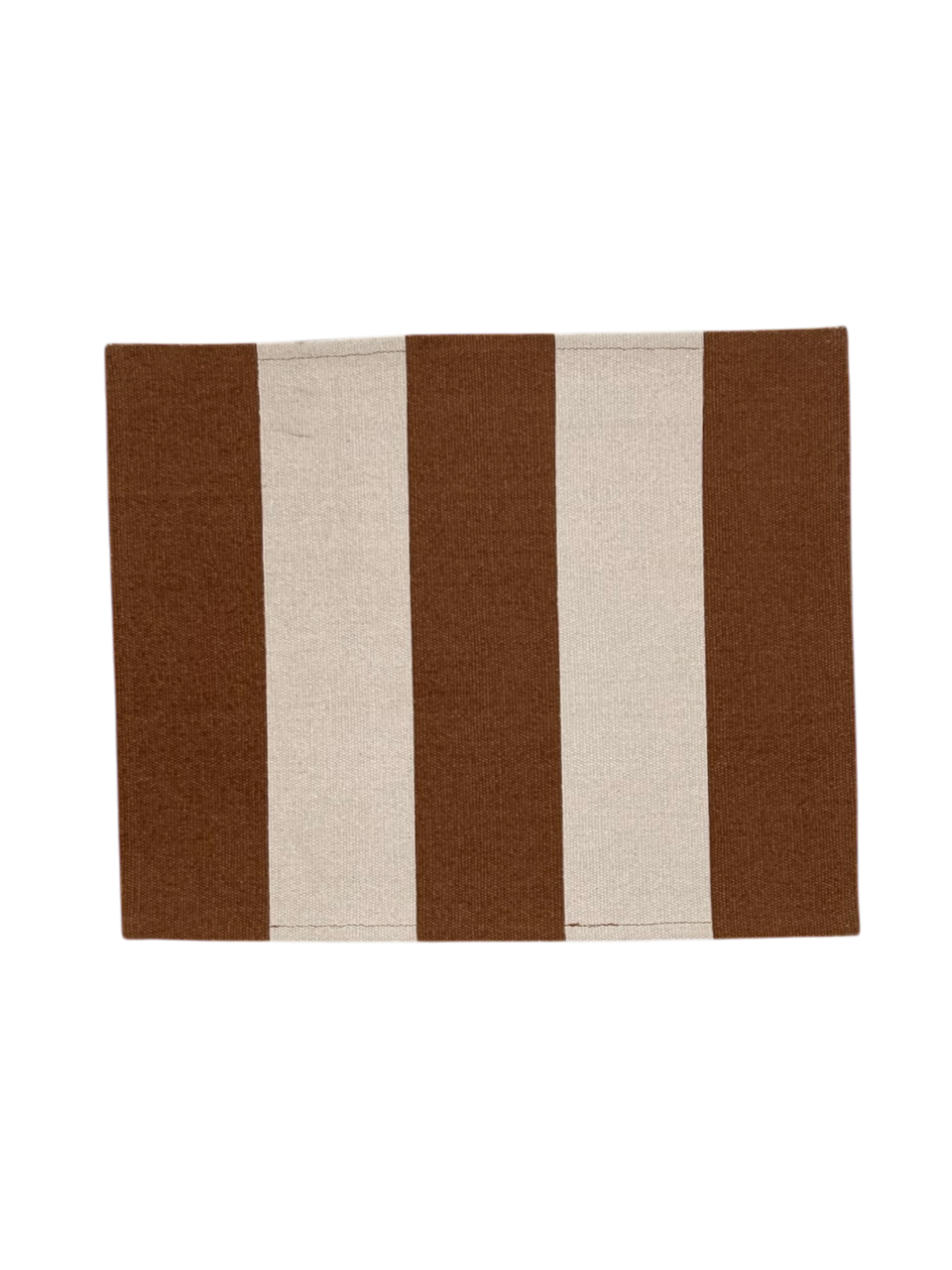Jou Quilts  Dækkeserviet strib -  brun/pudder