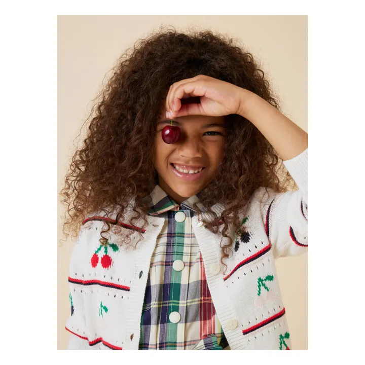 Bonpoint Cardigan Armel Jacquard | Blanc
