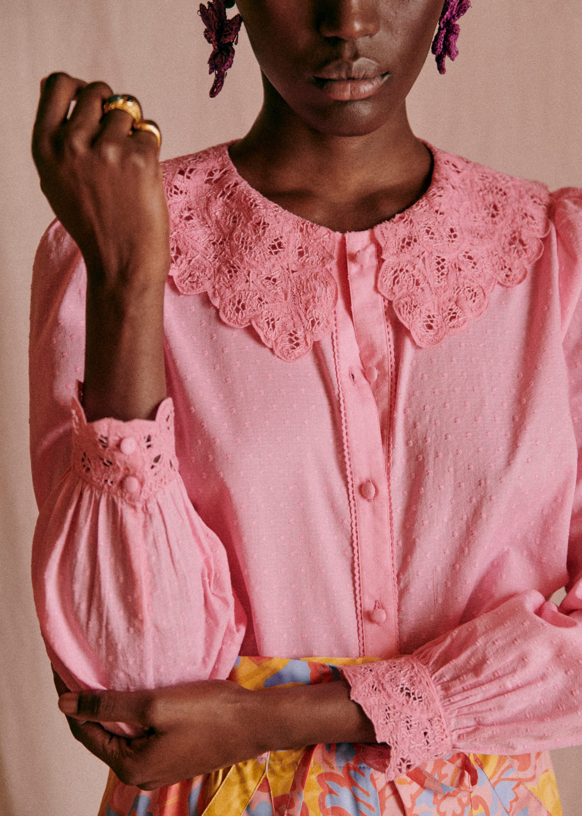 Chemise Katherine - Rose flash - E-SHOP/CHEMISES & BLOUSES 5905228